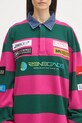 Pamučna dukserica Martine Rose Rugby Polo roza 672JE07605
