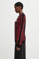 Martine Rose longsleeve Sporty Logo Crew 982YA20027 bordowy AW25