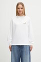 Carhartt WIP longsleeve bawełniany W' L/S American Script T-Shirt bawełna biały I035466.02XX