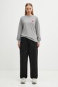 Carhartt WIP longsleeve bawełniany W' L/S Heart Patch T-Shirt I035469.39NXX szary