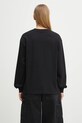Odzież Carhartt WIP longsleeve bawełniany W' L/S Heart Patch T-Shirt I035469.1V2XX czarny