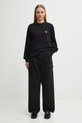 Carhartt WIP longsleeve bawełniany W' L/S Heart Patch T-Shirt I035469.1V2XX czarny