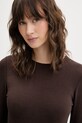 Μακρυμάνικο Abercrombie & Fitch καφέ KI139.5973.480
