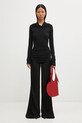 Rick Owens Lilies bluzka z dodatkiem kaszmiru Kairo LI02E3212.JBWS czarny