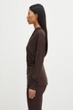 Rick Owens Lilies bluzka Diana LI02E3220.RV brązowy AW25
