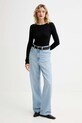 Лонгслив MUUV. MUUV. x Answear LONGSLEEV.SLIMFIT.LINEA чёрный AW25