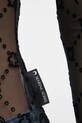 Marine Serre bluzka Moonogram Mesh Flock WTO388ACJER0005 czarny