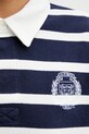 Sporty & Rich longsleeve bawełniany Yale Crest Rugby granatowy ST008611300BL107