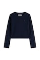 Бавовняний лонгслів Tommy Hilfiger KG0KG08631.9BYA темно-синій AW25