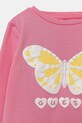 Fete Guess longsleeve din bumbac pentru bebeluși A5YI01.K6YW4.9BYA roz