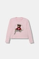 Guess longsleeve dziecięcy nadruk różowy J4BI10.I3Z14.9BYA