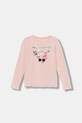 Guess longsleeve dziecięcy pozostałe różowy J5YI01.K6YW4.9BYA