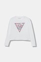 Guess longsleeve dziecięcy aplikacja biały J5YI15.K6YW4.9BYA