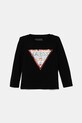 Guess longsleeve dziecięcy aplikacja czarny K4RI30.K6YW1.9BYA