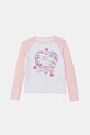 Guess longsleeve dziecięcy z elastanem różowy K5YI09.K6YW4.9BYA