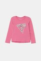 Παιδικό μακρυμάνικο Guess απλικέ ροζ K5YI10.K6YW4.9BYA