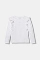 Guess longsleeve dziecięcy aplikacja biały K5YI25.K6YW4.9BYA