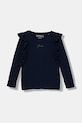 Guess longsleeve dziecięcy aplikacja granatowy K5YI25.K6YW4.9BYA