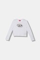Diesel longsleeve copii TDOLSY T-SHIRT imprimeu alb J02413