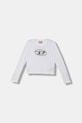 Дитячий лонгслів Diesel TDOLSY T-SHIRT бавовна білий J02413