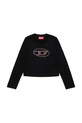 Diesel longsleeve dziecięcy TDOLSY T-SHIRT nadruk czarny J02413