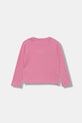 Diesel longsleeve din bumbac pentru copii TIVALSYLS T-SHIRT J02431 roz AW25