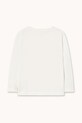 Tinycottons longsleeve bawełniany dziecięcy FLOWER GRAPHIC SLEEVE TEE AW25.307 biały AW25