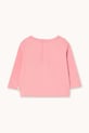 Dětské bavlněné tričko s dlouhým rukávem Tinycottons CHERRY GRAPHIC BABY TEE AW25.324 růžová AW25