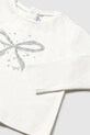 Dziewczynka Mayoral longsleeve dziecięcy 116.4D.Baby.9BYA biały