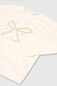Dziewczynka Mayoral longsleeve dziecięcy 116.4D.Baby.9BYA beżowy