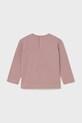 Mayoral longsleeve dziecięcy 116.4D.Baby.9BYA różowy AW25