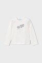 Mayoral longsleeve bawełniany z elastanem biały 178.6K.Mini.9BYA