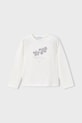 Mayoral longsleeve bawełniany z elastanem biały 178.6K.Mini.9BYA