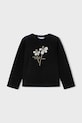 Mayoral longsleeve bawełniany 178.6K.Mini.9BYA czarny AW25