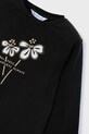 Mayoral longsleeve din bumbac negru 178.6K.Mini.9BYA
