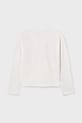 Fete Mayoral longsleeve din bumbac pentru copii 830.8A.Junior.9BYA alb