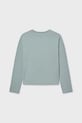 Mayoral longsleeve din bumbac pentru copii 830.8A.Junior.9BYA turcoaz AW25