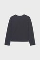 Mayoral longsleeve bawełniany dziecięcy 830.8A.Junior.9BYA czarny AW25