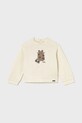 Mayoral longsleeve bawełniany okrągły beżowy 2080.4J.Baby.9BYA