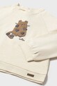 Dziewczynka Mayoral longsleeve bawełniany 2080.4J.Baby.9BYA beżowy
