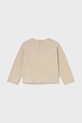 Mayoral longsleeve bawełniany dziecięcy 2082.4L.Baby.9BYA beżowy AW25