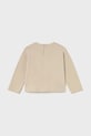 Mayoral longsleeve bawełniany dziecięcy 2082.4L.Baby.9BYA beżowy AW25
