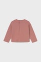 Mayoral longsleeve bawełniany dziecięcy 2082.4L.Baby.9BYA czerwony AW25