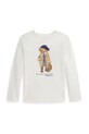 Majica dugih rukava Polo Ralph Lauren print bijela 312979034001