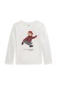 Polo Ralph Lauren longsleeve bawełniany dziecięcy nadruk beżowy 312P00435001