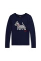 Dječja majica dugih rukava Polo Ralph Lauren print mornarsko plava 313979013001