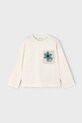 Mayoral longsleeve dziecięcy 4004.6C.Mini.9BYA beżowy AW25