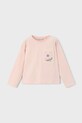 Mayoral longsleeve dziecięcy okrągły różowy 4004.6C.Mini.9BYA