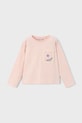 Mayoral longsleeve dziecięcy okrągły różowy 4004.6C.Mini.9BYA