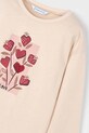 Mayoral longsleeve bawełniany dziecięcy beżowy 4005.6C.Mini.9BYA
